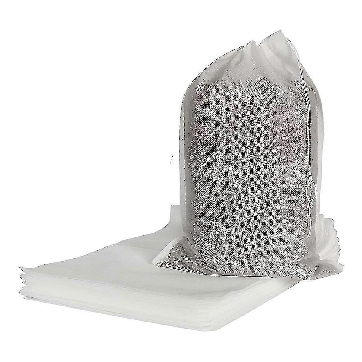 100 Pieces Large Bubble-Free Cold Disposable Coffee Filter Bags for Fine Ice Coffee Brewing