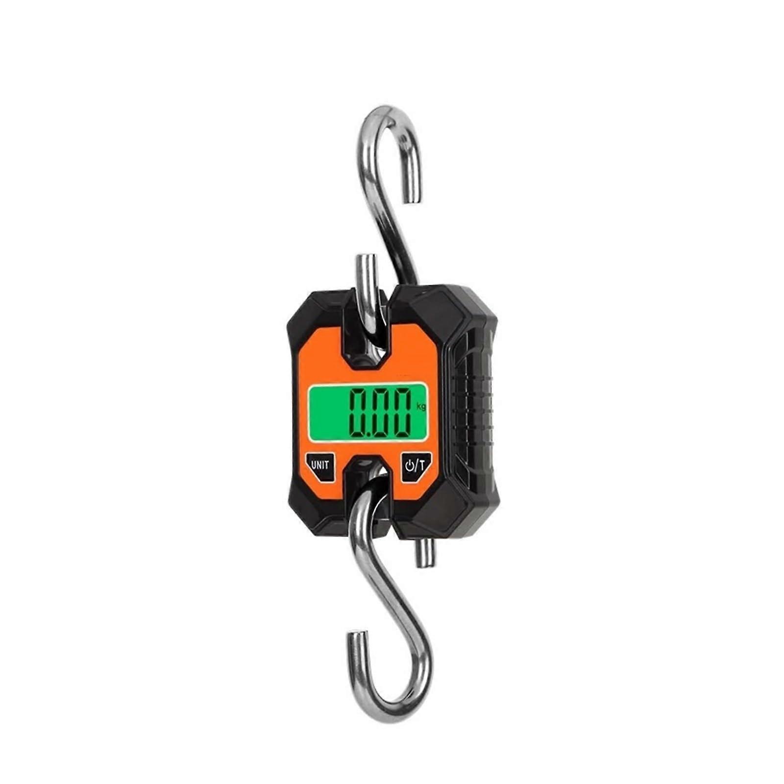 Industrial Crane Scales 250kg Portable LCD Micro Crane Scale with Detachable Hook for Garage Farm Heavy Duty Use