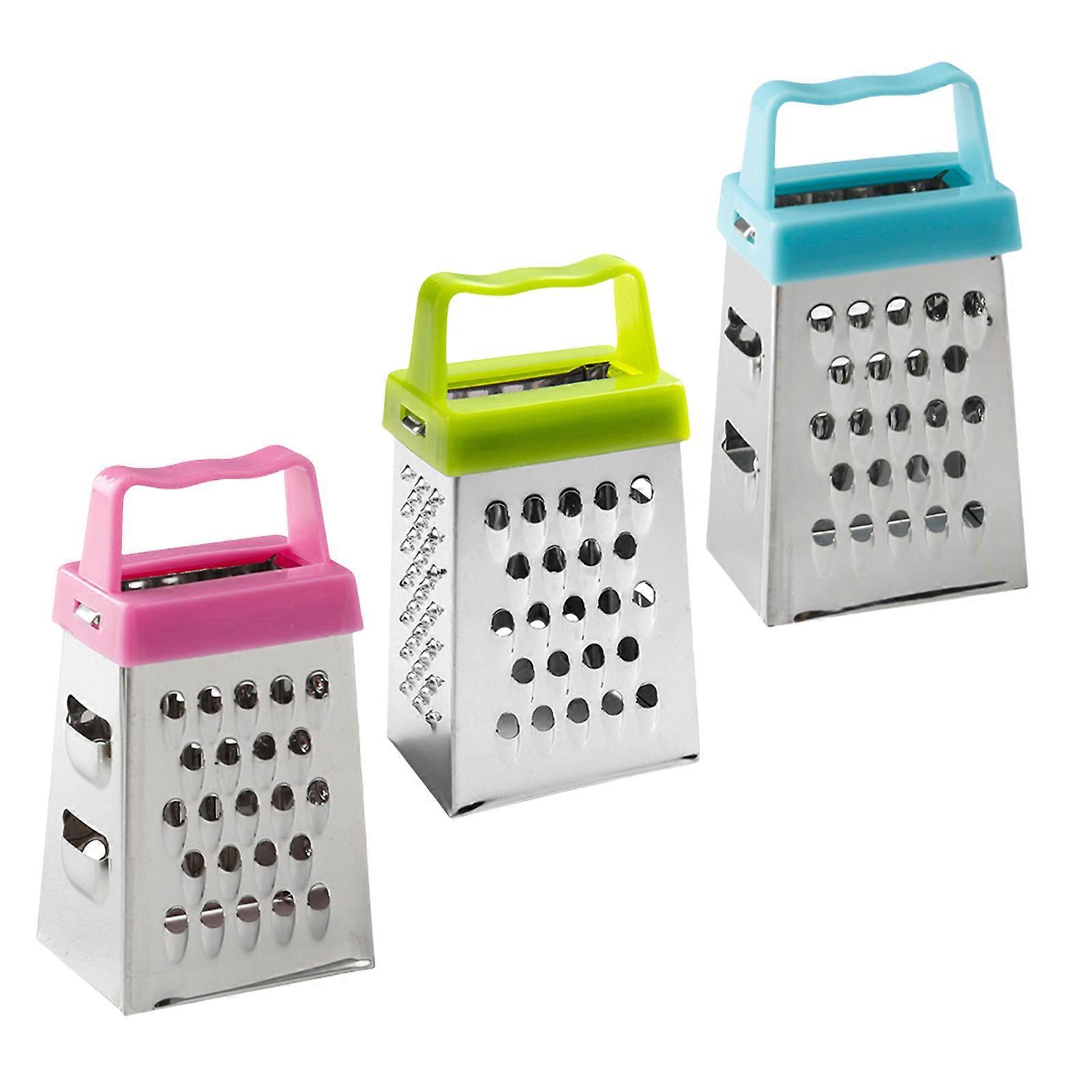 Set of 3 Miniature Square Graters Easy to Clean Kitchen Cheese Grater for Culinary Enthusiasts Cheese Shredding