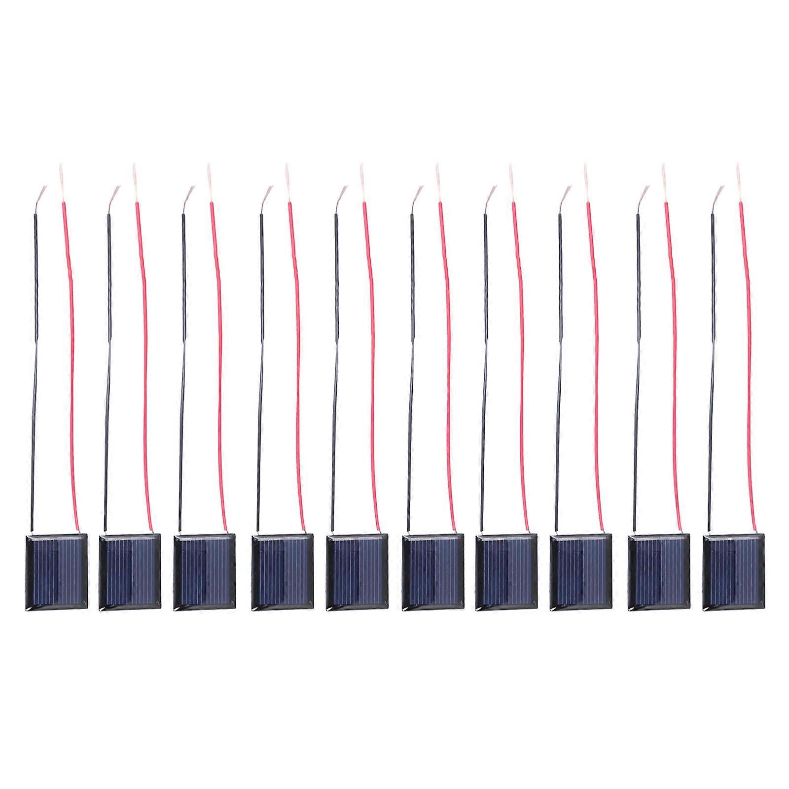 Solar Epoxy Panel Polysilicon Board 1V 85MA Solar Panel with Wire Dripping Glues Plate Power Accessories Easy to Use