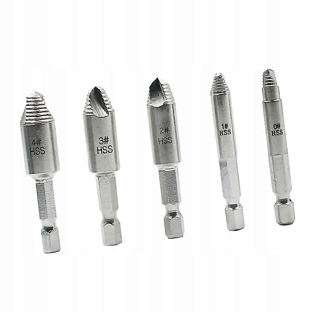 5pcs Screw Extractor Guide Set Broken