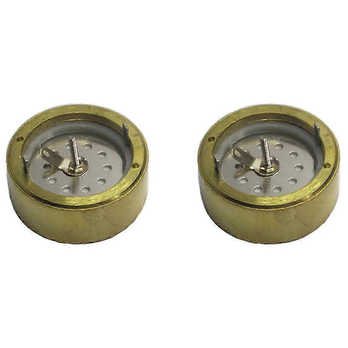 2pc 26mm Copper Condenser Microphone Capsule Replacements Large Diaphragm Microphone Electric Instr