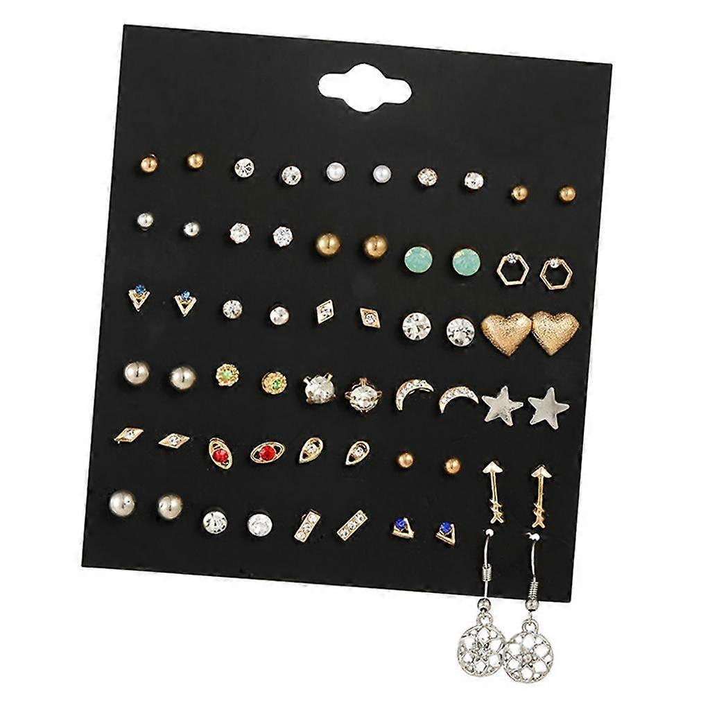 20 Pairs/30 Pairs Stud Earrings Set for Hypoallergenic Multi- Ears of Men