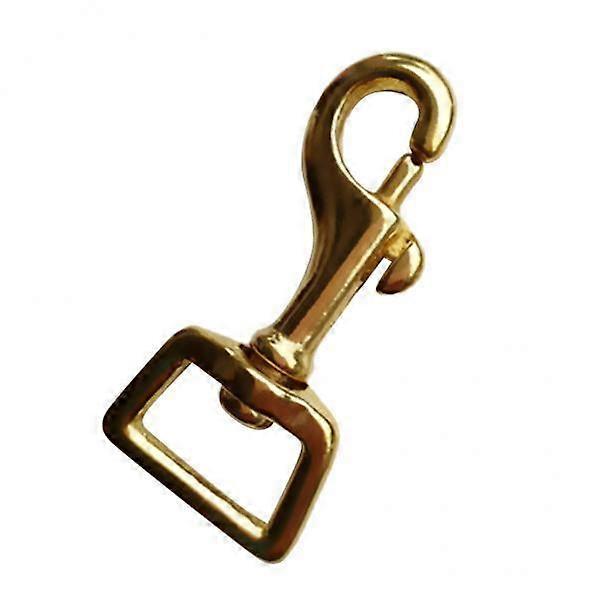 3x Solid Brass Square Eye Swivel Bolt Snap Hooks Clip Clasp Dog Horse Keychain