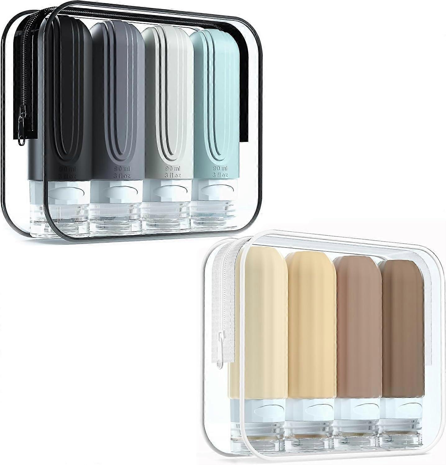 Travel Bottles, TSA Approved 3oz, BPA Free, Leak Proof, Silicone