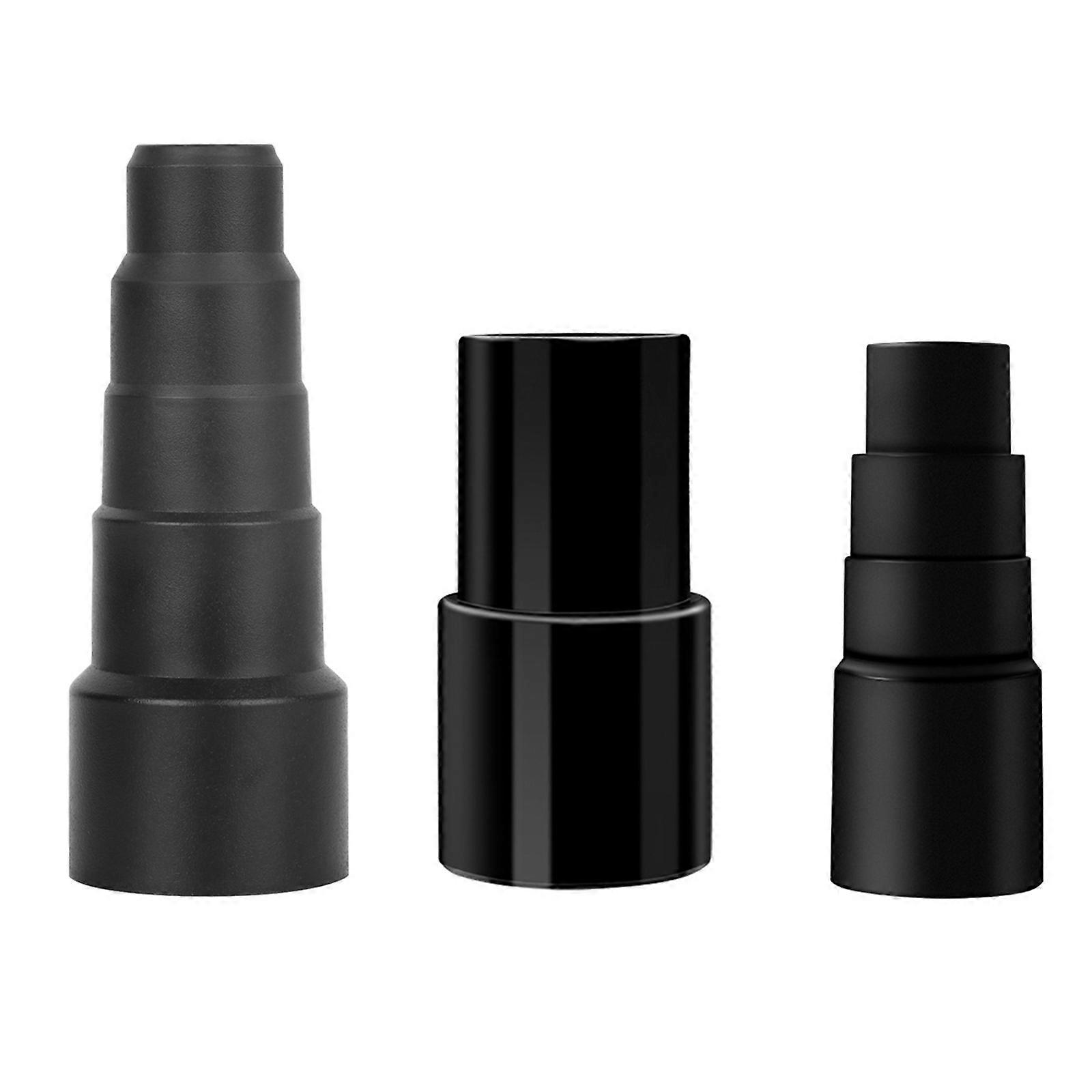 3x Universal Vacuum Hose Adapter Kit Reducer Attachment Flexible Rubber Vacuum Cleaner Hose Adapter Five-Layer Reducer