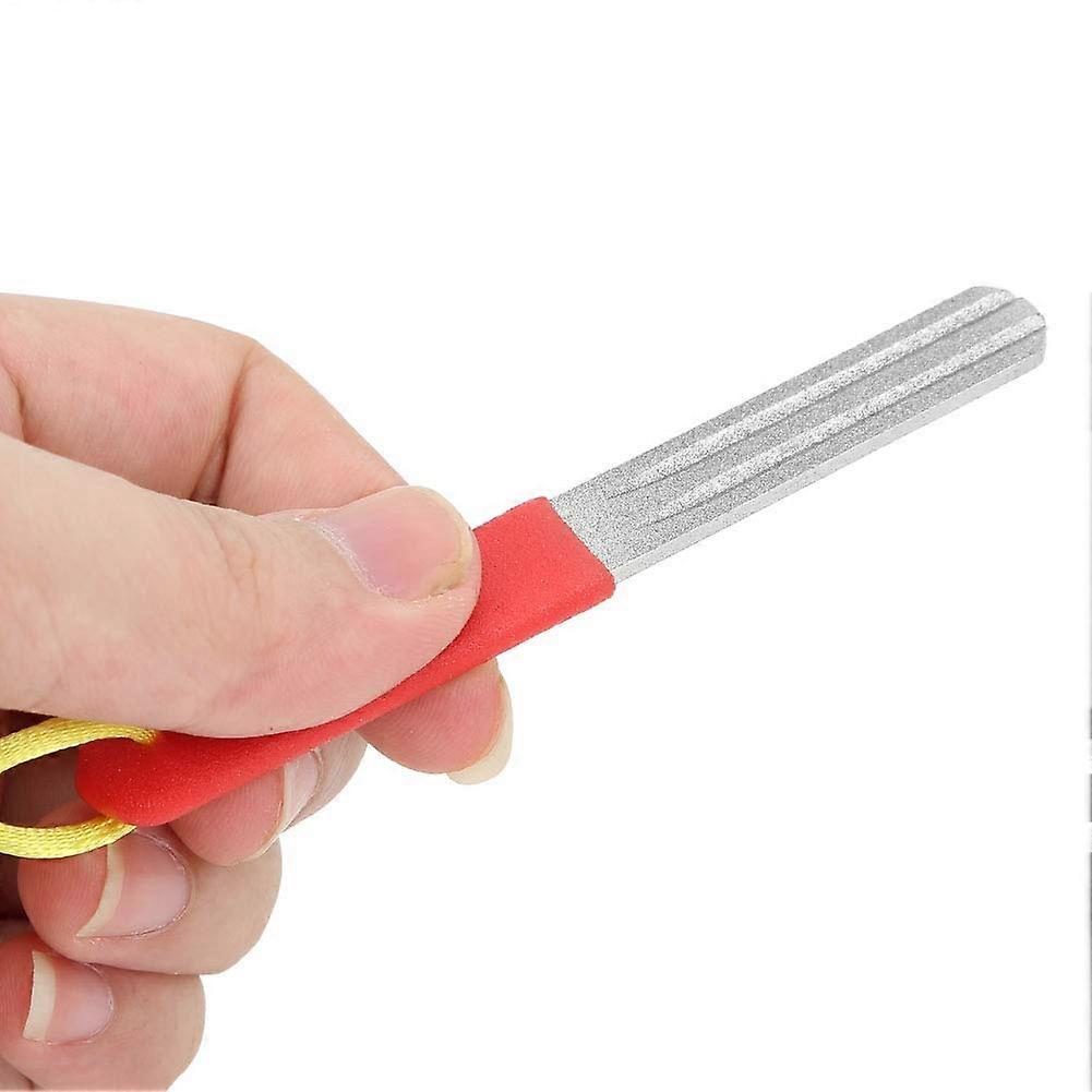 Fishing Hook Hone Double-Sided Diamond Sharpener Mini Portable With Anti-Lost Rope For Polishing Fishing Hooks