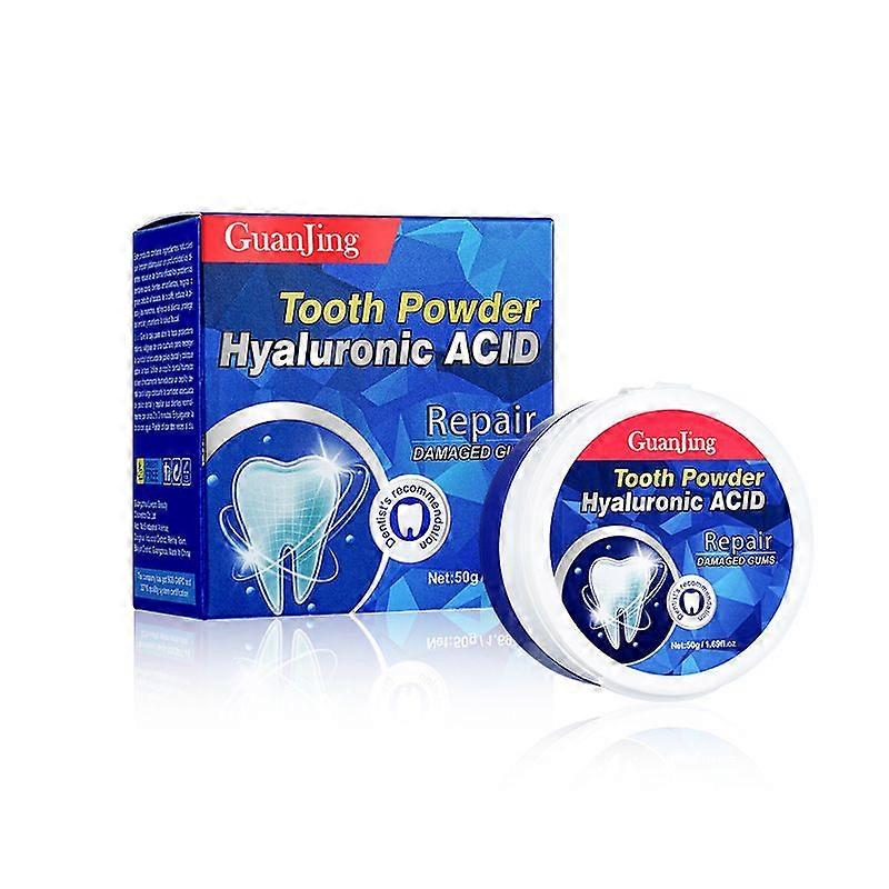 Teeth Whitening Powder, Teeth Polishing and Teeth Stain Remover, Alternative to Toothpaste, Sensitive Teeth, Hyaluronic Acid Restorative Teeth Powder