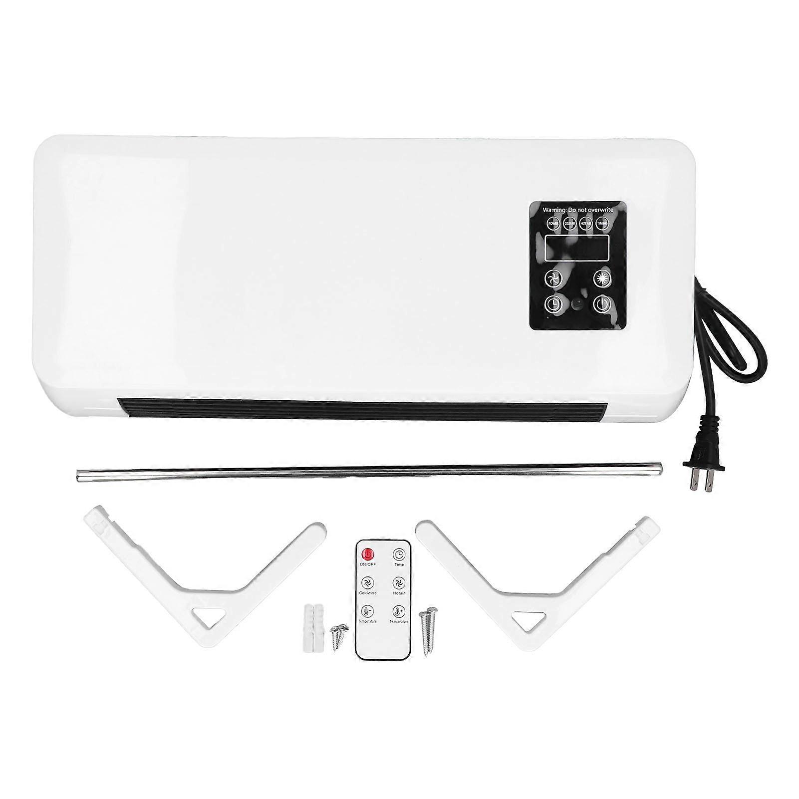 Adjustable Wall Mounted Air Conditioner, Two Modes, Touch Screen, Portable, for Office, Bedroom, 110V US Plug