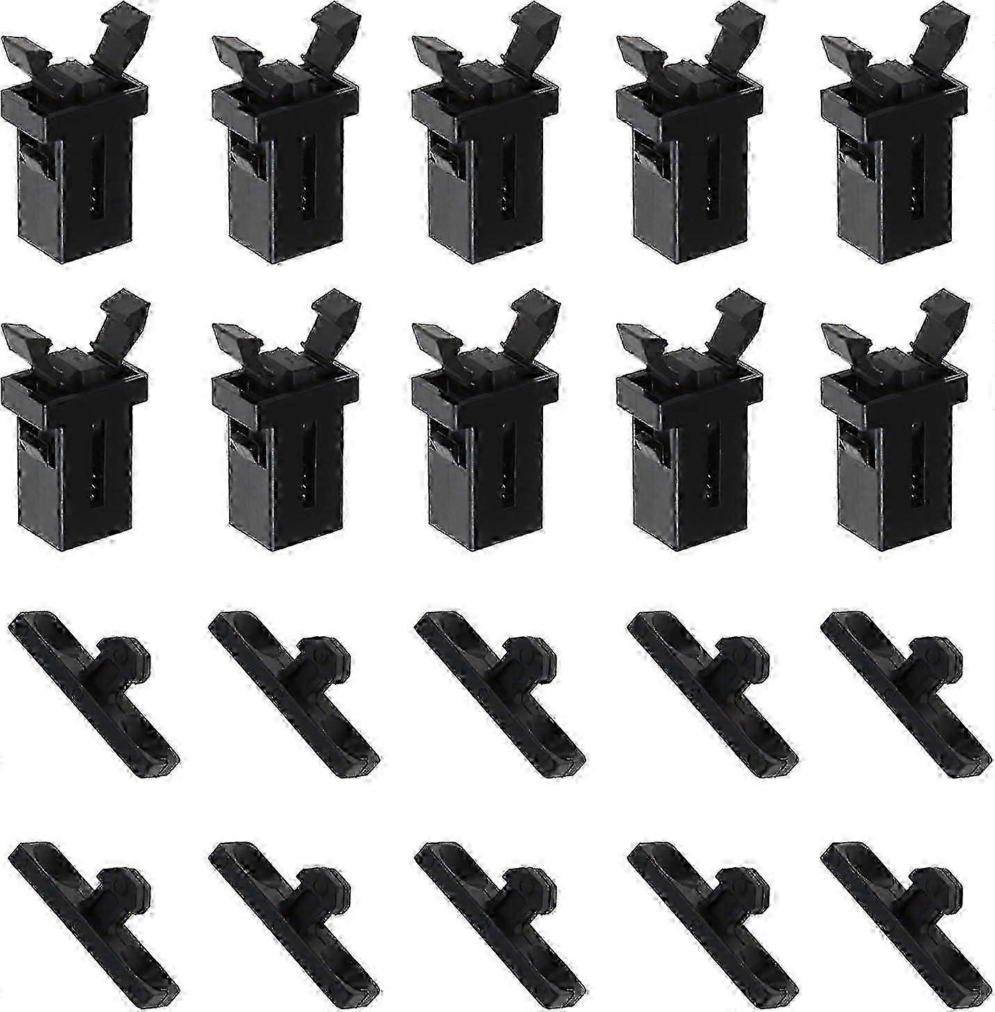 10 Pairs Black Plastic Brabantia 3-50L Bin Latch Lock Replacement