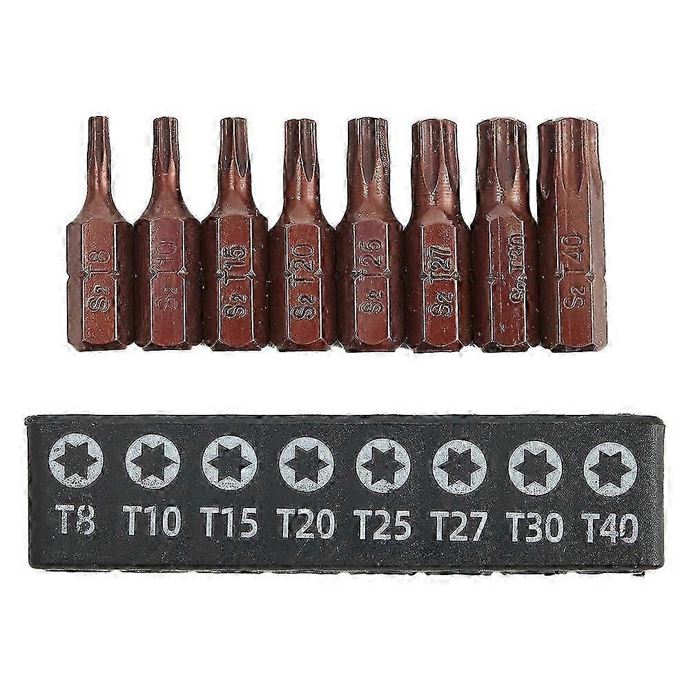 Magnetic Screwdriver Bits Set PH0-3 SL3-6 Torx 25mm 8pcs Durable