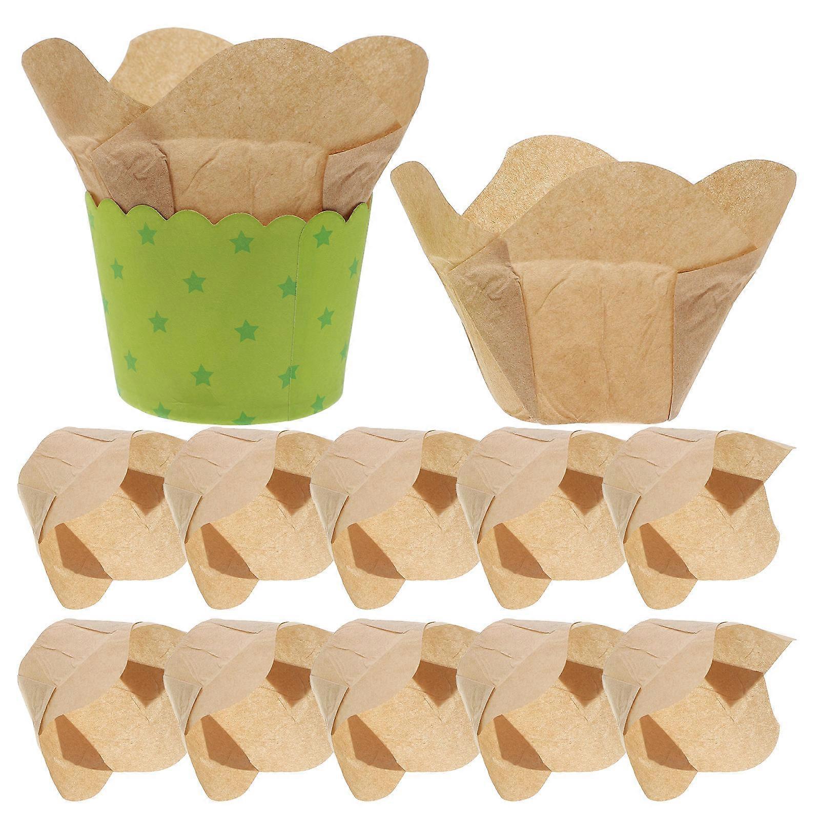 Lotus Cupcake Liners, Versatile for Home Baking and Professional Settings, Safe Material