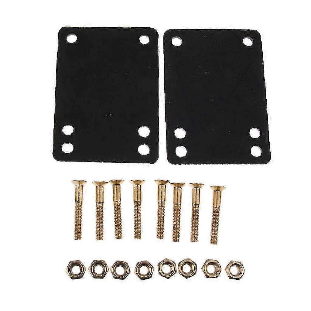 2025 Skateboard Longboard Hardware Sets Rubber Riser Pads + Mounting Screws Set