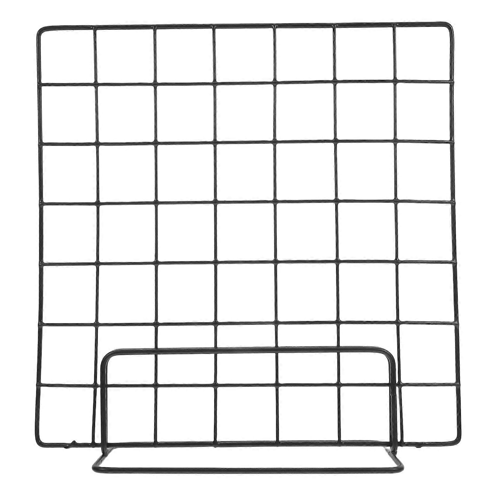 Heavy Duty Grid Display Rack 2pcs Sturdy Art Stand for Tabletop Photo and Retail Showcases Versatile Wire Partition Rack for Multiple Settings