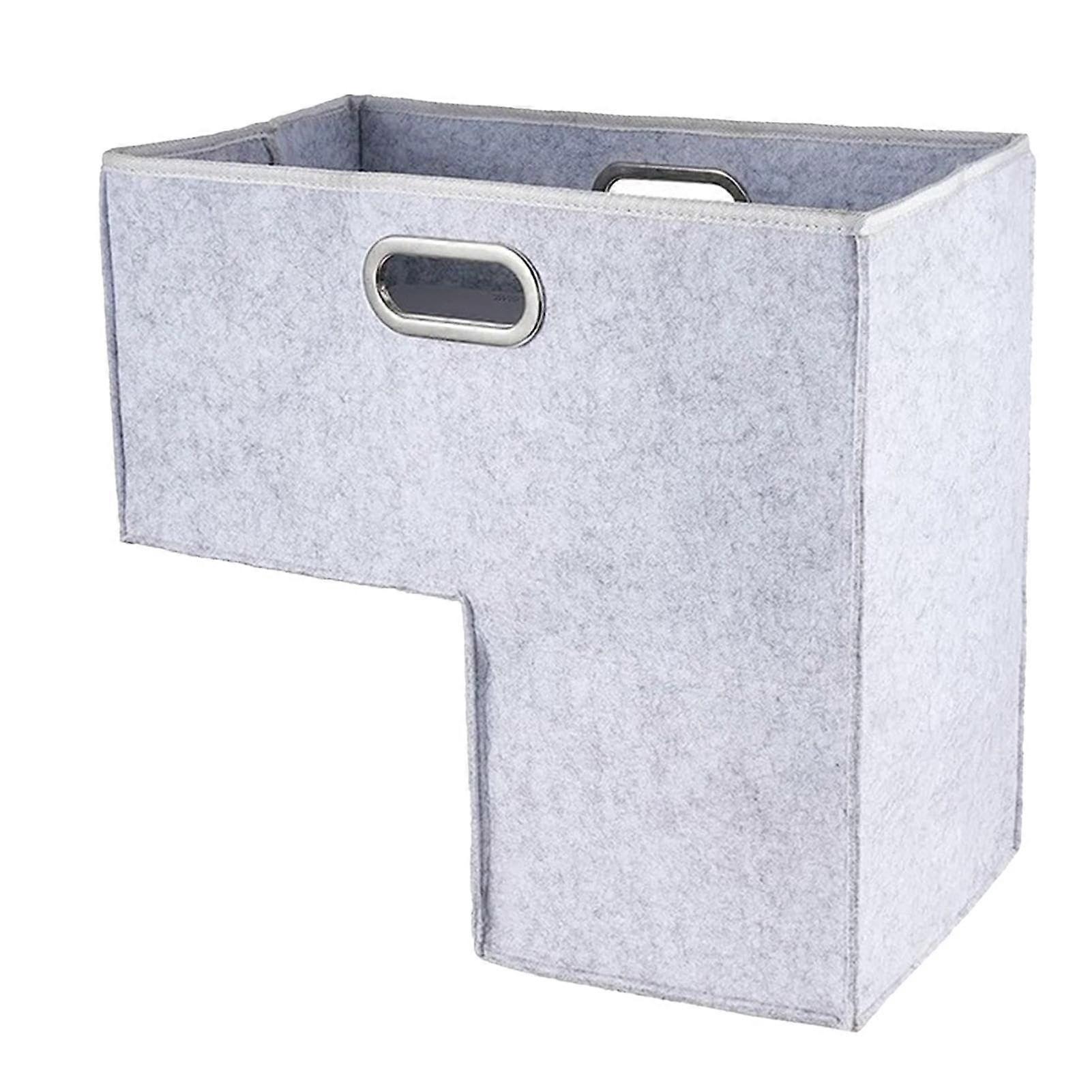 Treppenkorb – Lshaped felt fabric basket Maximize storage space Easytowash staircase organizer