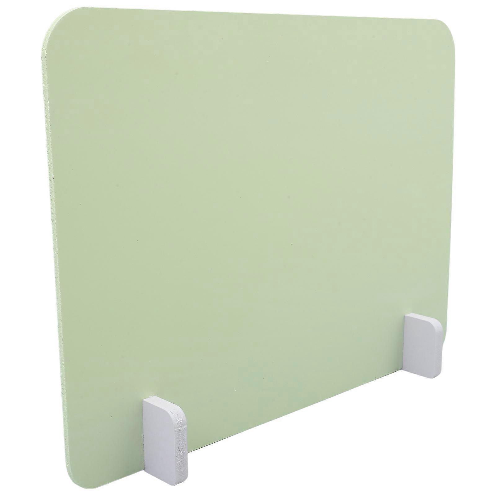 Sneeze Guard Desk Divider Freestanding Shield for Student Protection in Classrooms Offices and Cafeterias Green Includes Base