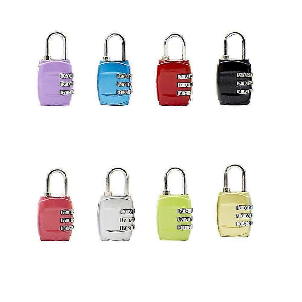 Set of 8pcs Code Padlock 3 Digit Code Lock(61*30*12mm)