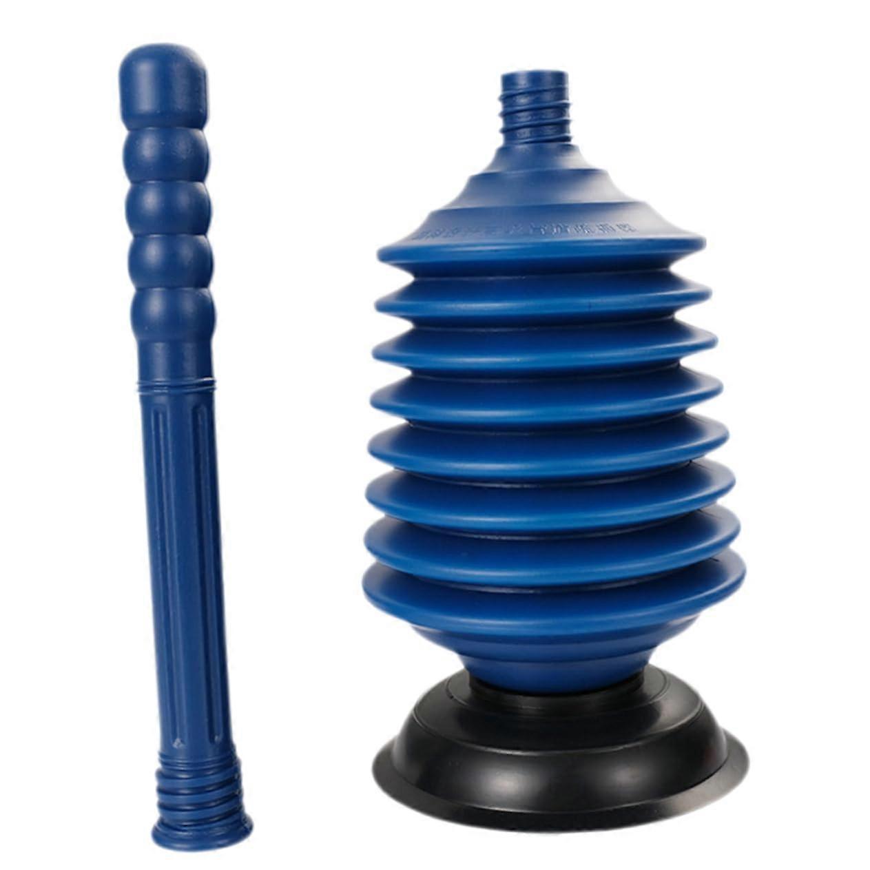 Pick Up Block Clog Toilet Plunger Bowl Drain Sink Plunger Bathroom For Remover Bathroom Plunger Clogged Toilet Toilet Bowl Plunger PP Blue Ref: 1361