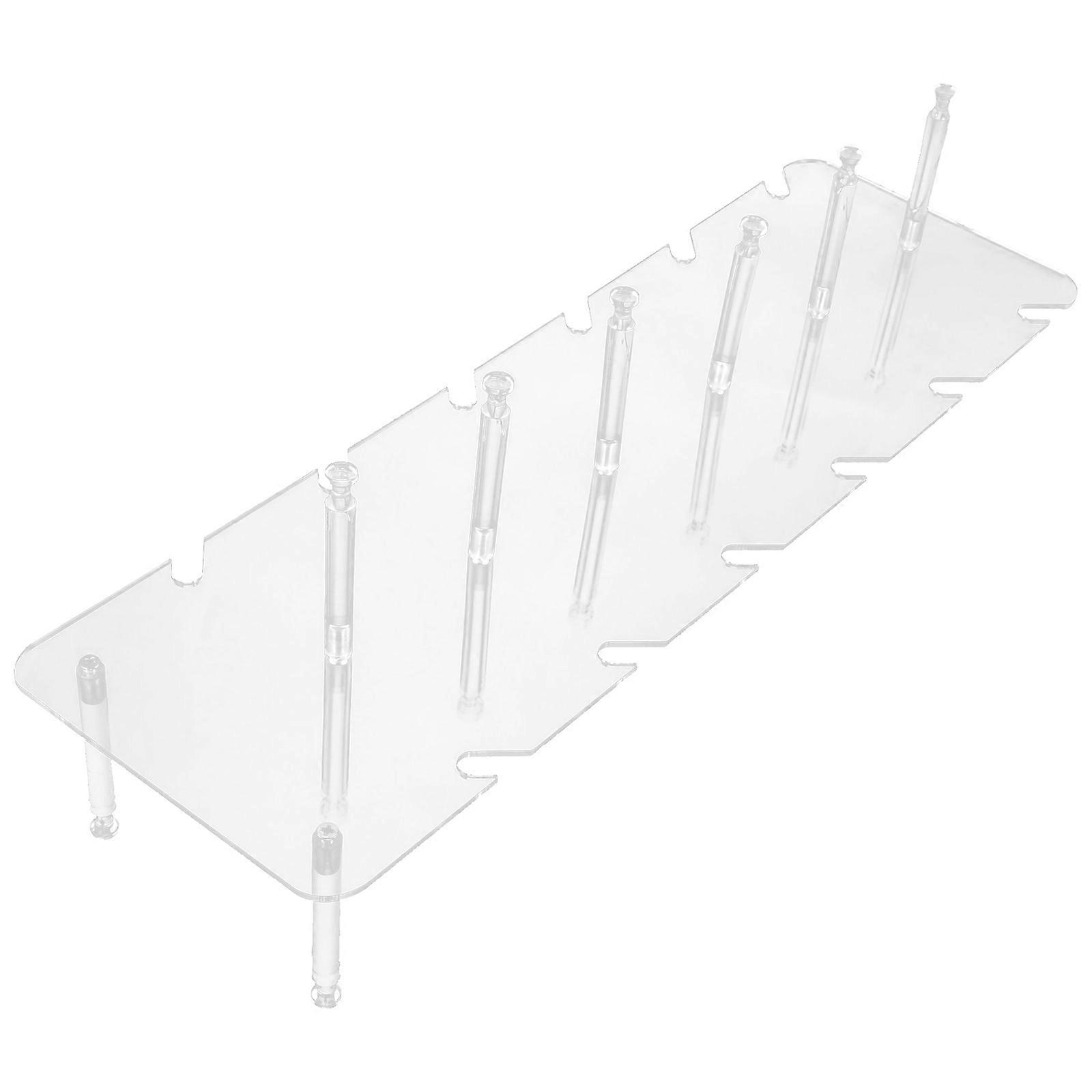 Acrylic Sunglass Display Stand with Sturdy Base – Space Saving Eyewear Organizer for Tabletop Use