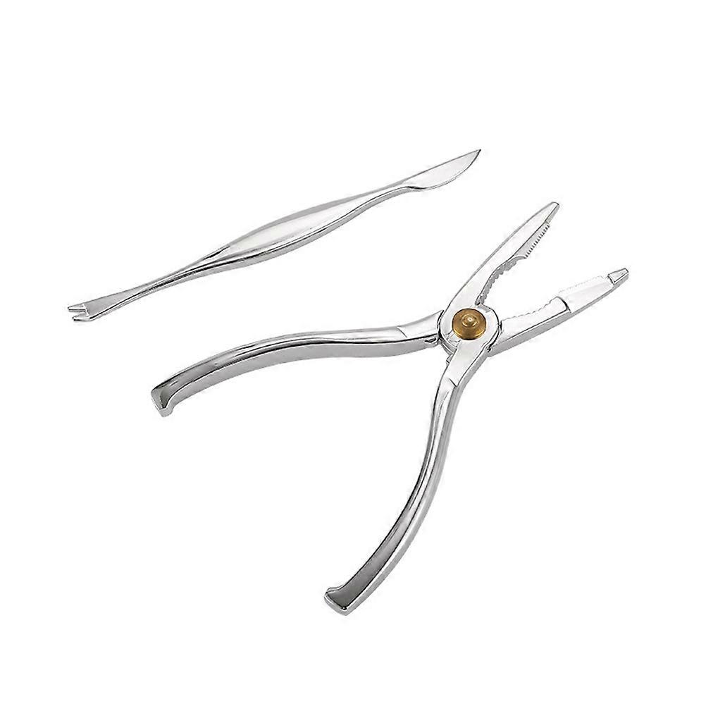 Stainless Steel Crab Tool For Removing Crab Meat Kitchen Gadgets Suitable For Picnic Silver 2Pcs/Set
