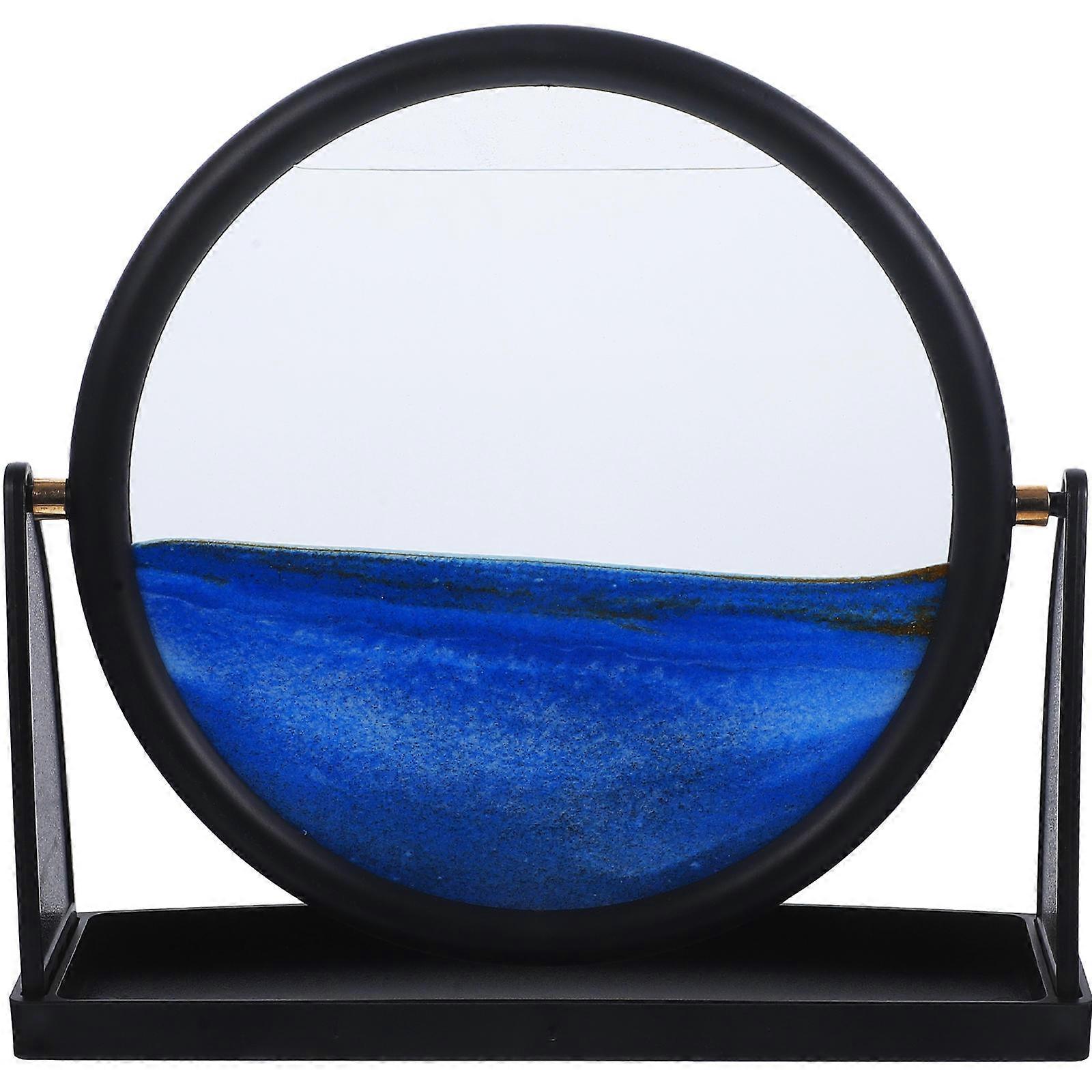 Moving Sand Hourglass Creative Design Dining Room 25x25cm Blue Scratch Resistant Material 1Set