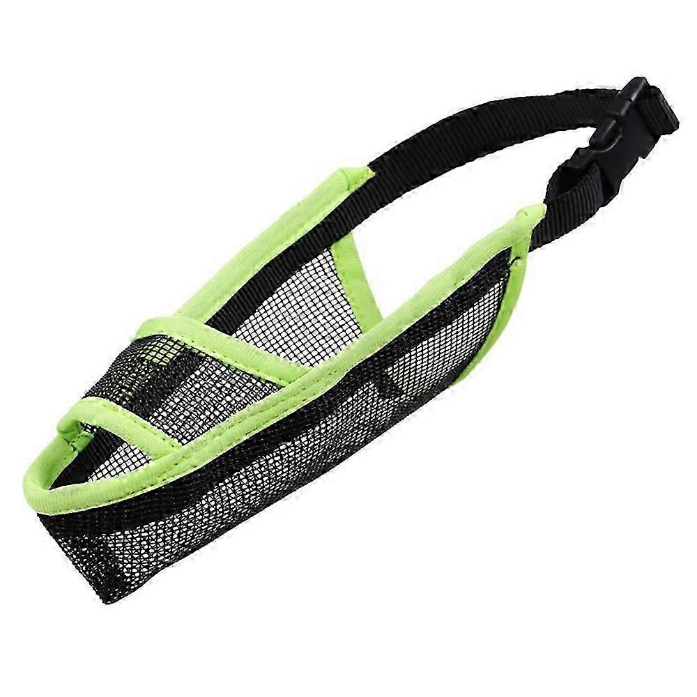 Soft Nylon Muzzle for Long Snout Dogs, Ergonomic Design Breathable Mesh Dog Muzzle Secure Muzzle Prevents Biting, Chewing & Barking, Anti-Biting
