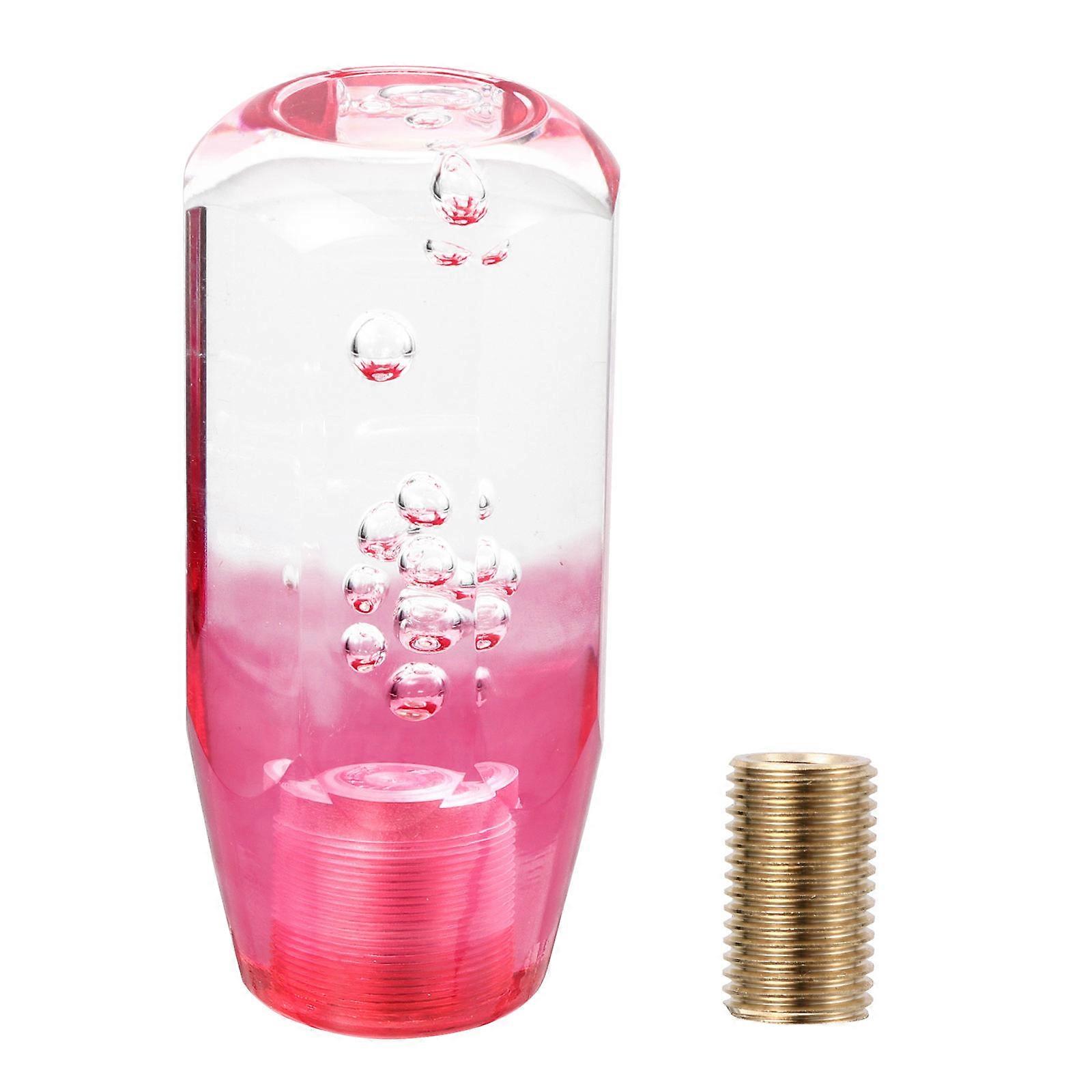 Universal Shift Knob Crystal Car Gear Lever Accessories Vehicle Modification Red 1Pcs