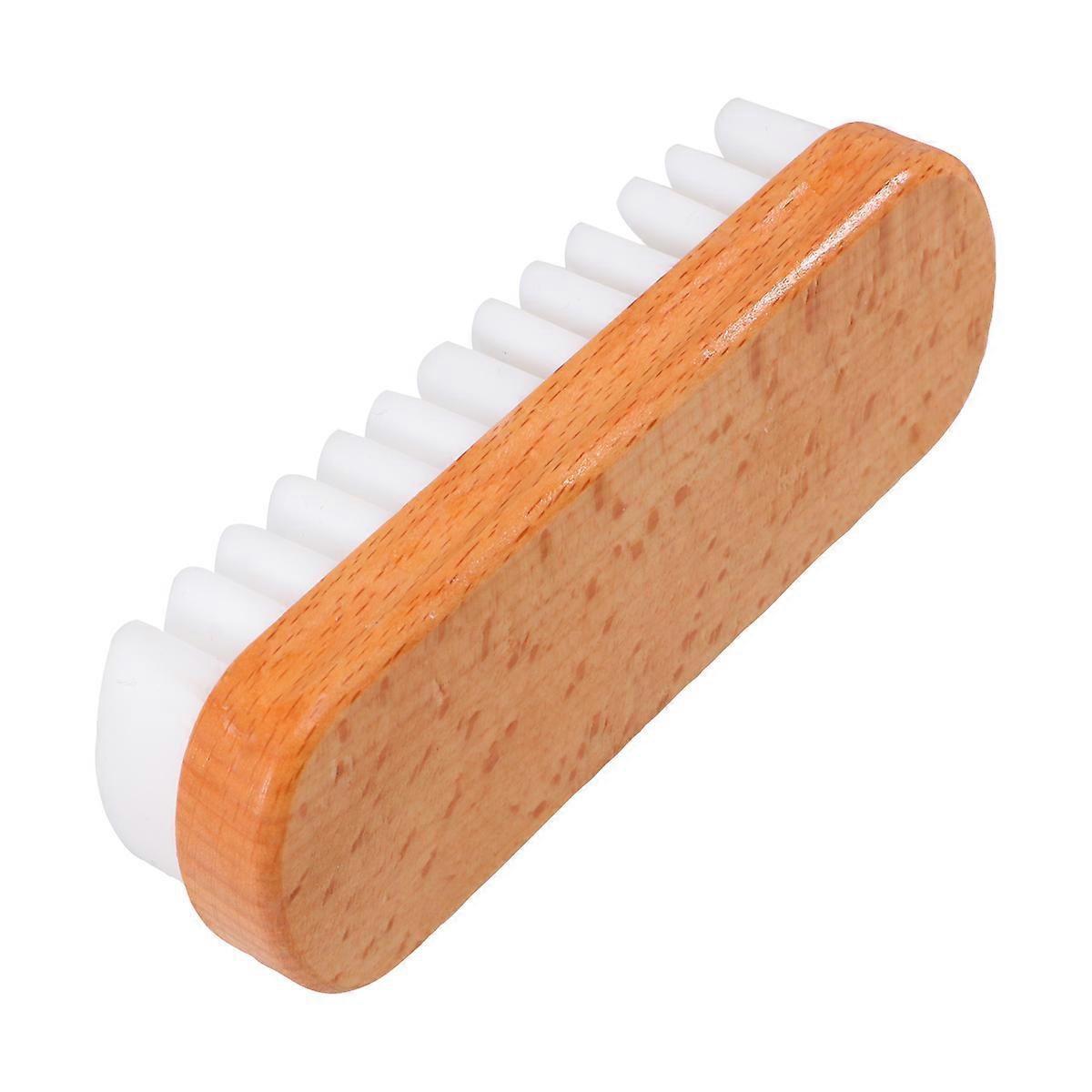 Shoe Cleaning Brush Suede Leather Nubuck Boot Cleaning Rectangular Practical Design 12.8x4x3.5cm 1Pack