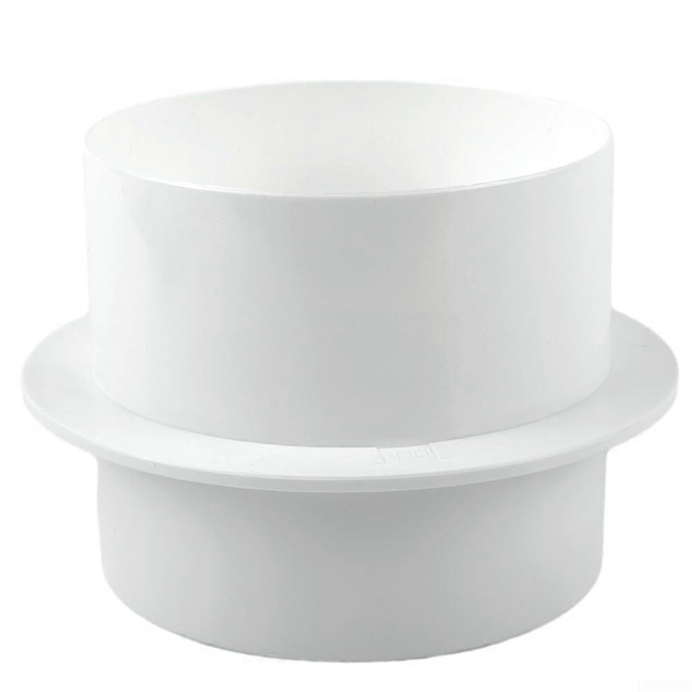 PVC Check Valve - Round, For 100 mm Ducts, Airtight Sealing, Room Ventilation, Prevents Backdraft