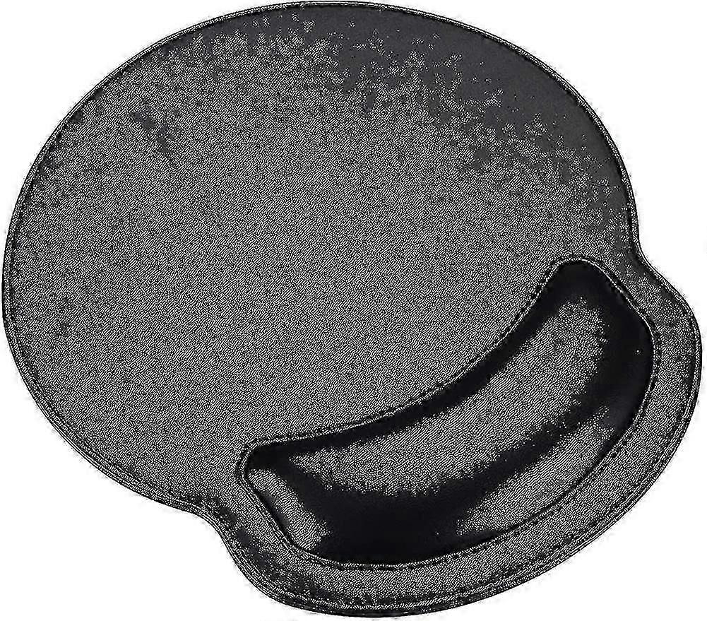 Mouse Pad With Wrist Rest Pad Pu Artificial Leather Ergonomic Non-slip Laptop A