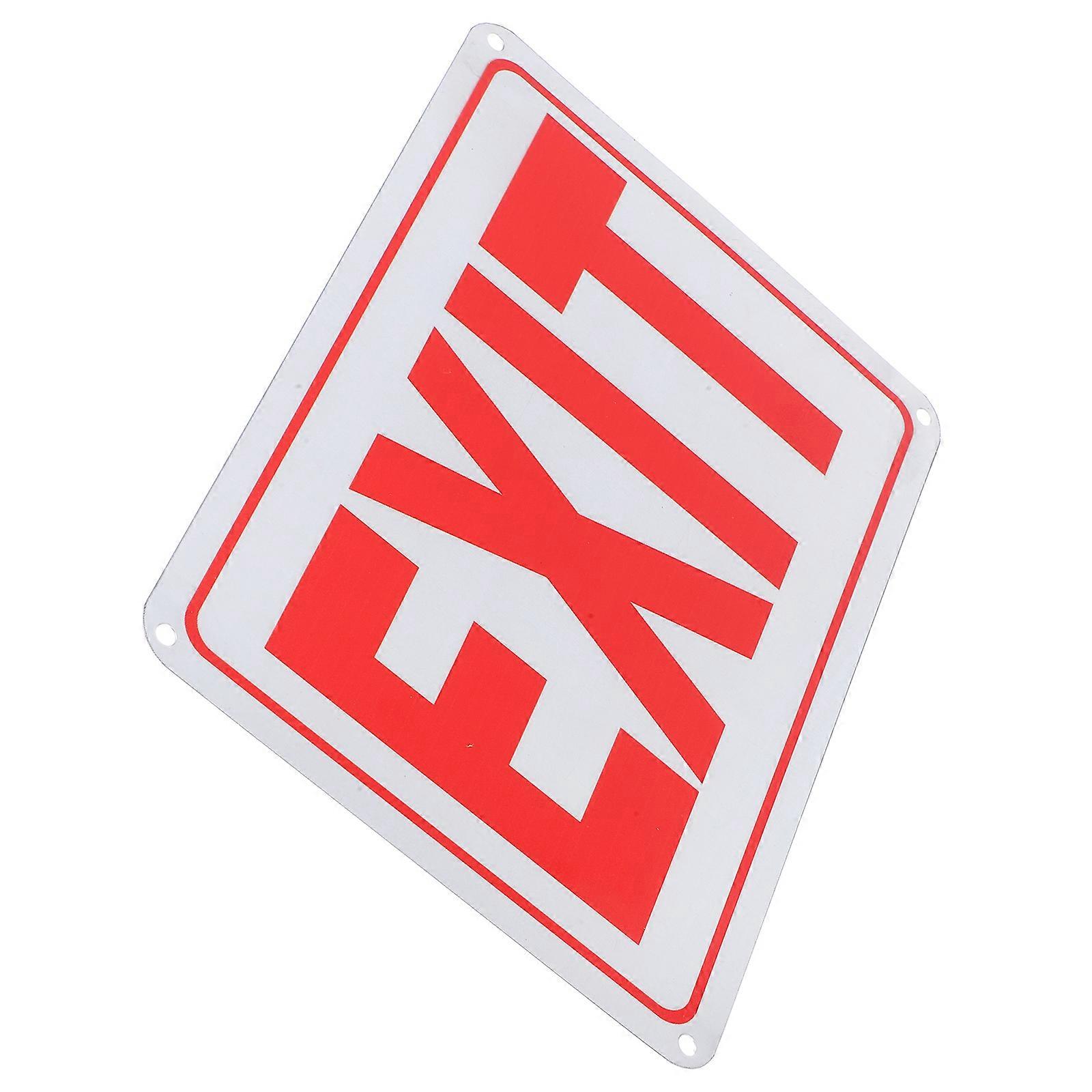 Warning Signs Metal Sign Durability Low Light Conditions Rectangular Shape 25.00X18.00X0.10CM 1 Pair
