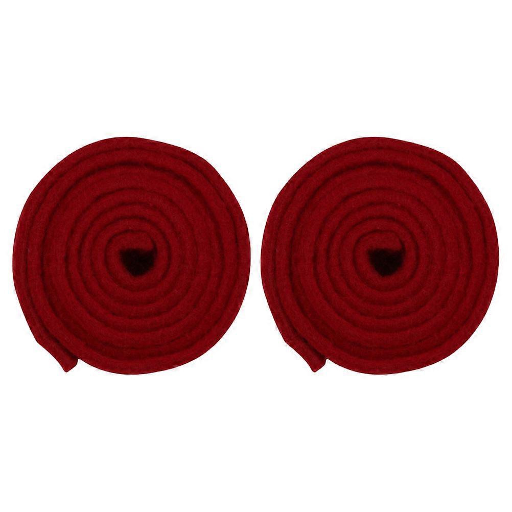 Guzheng Mute Silencer Tone Preservation Strip for Musicians Wool Mixture 120x3cm 2Pack
