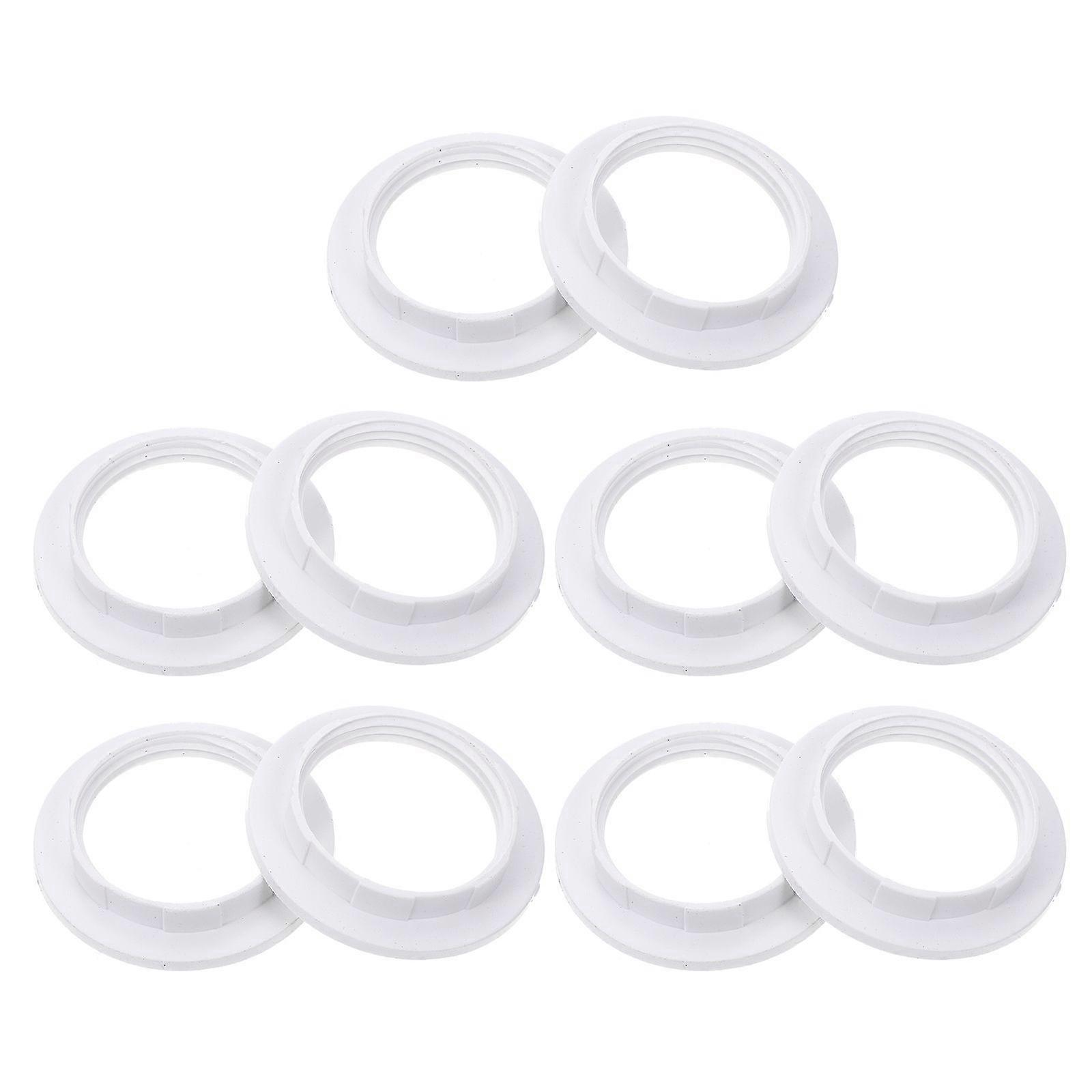 10Pcs Simple Practical E27 Lamp Holder Fixing Rings Plastic Made Light Holder Ring