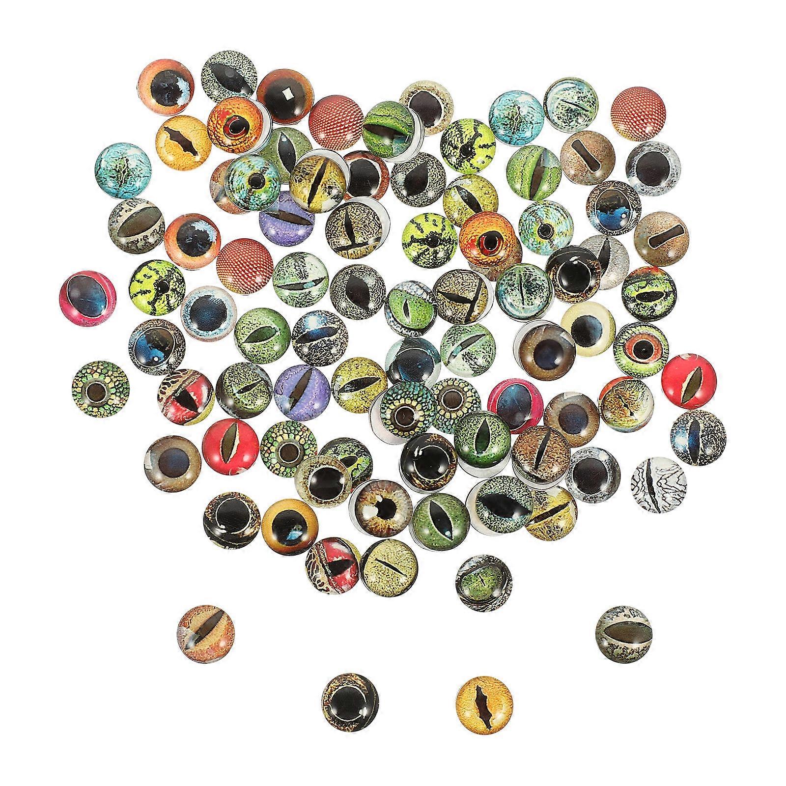 100pcs Doll Eyes Patches Lifelike Animal Eye Accessories for Crafting and Doll Making Durable and Safe Decorative Supplies for Soft Toys