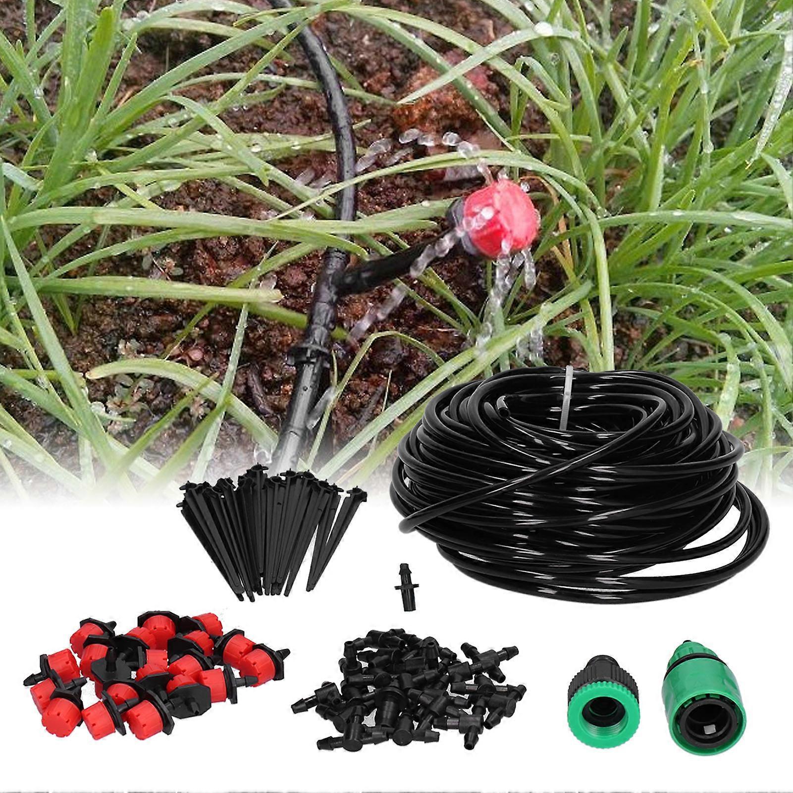 20M 4/7 Hose Garden Irrigation System Automatic Drip Irrigation Kit Adjustable Dripper for Home Flowerpot