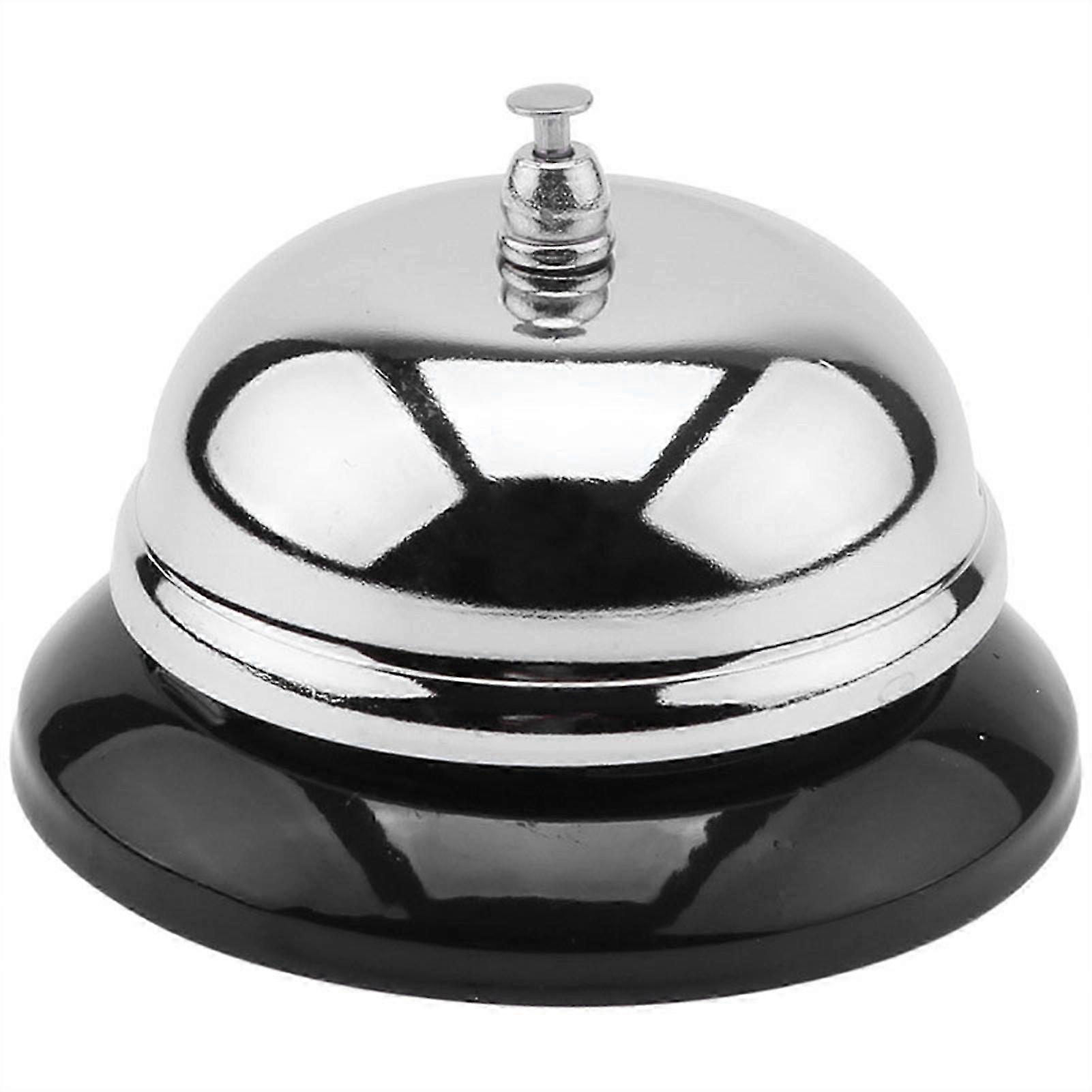 Service Bell Rust Resistant Clear Sound Metal Structure Hand Pressed Desk Bell for Hotel Restaurant Home
