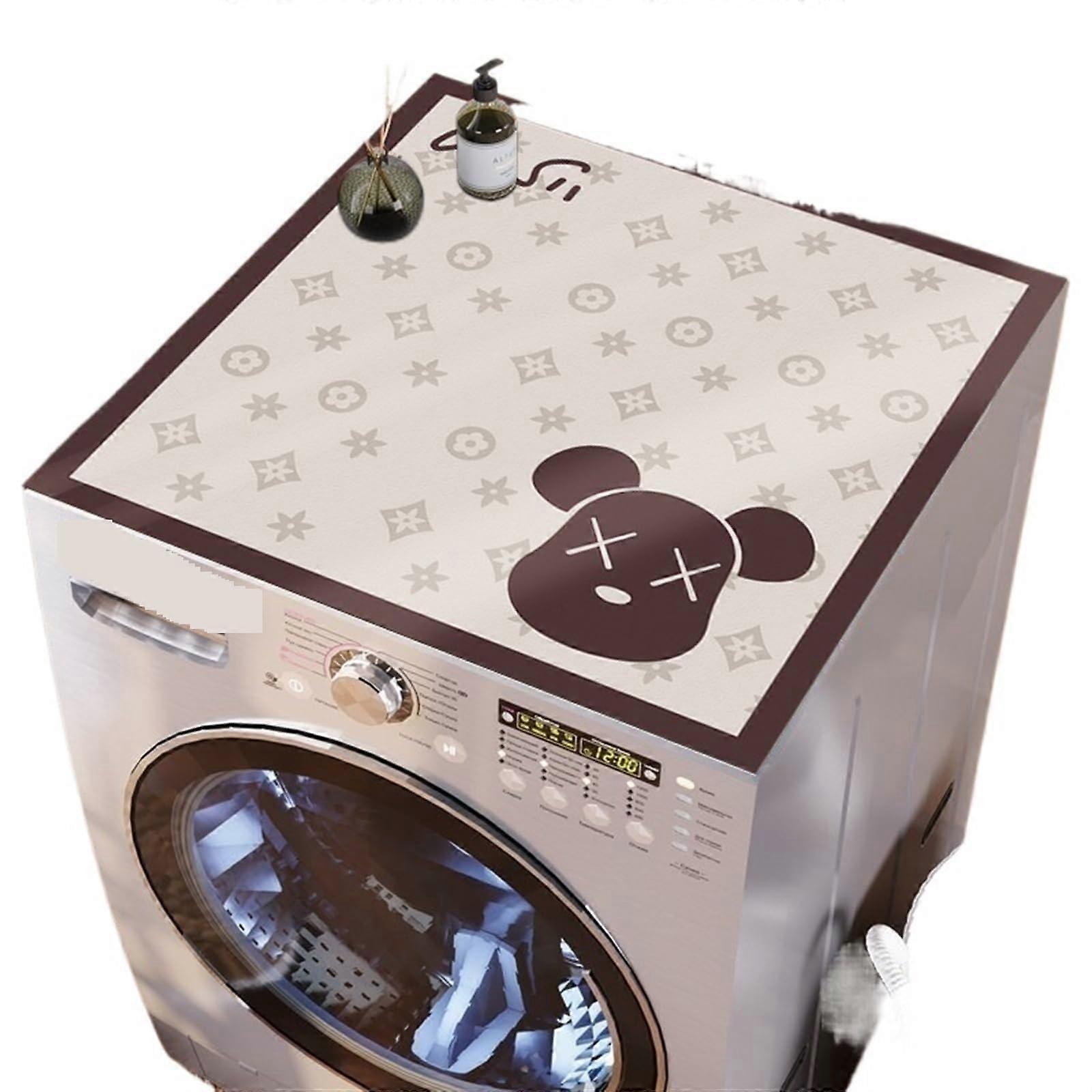 Housse de machine à laver Motif rétro, tapis de protection imperméables pour four et micro-ondes (01102) 40x50cm