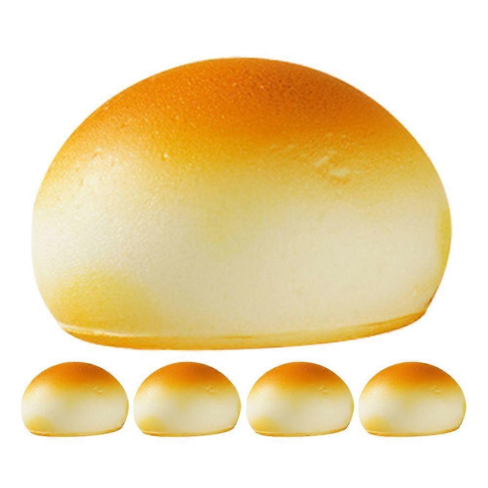 5pcs Bread Model Fake Bread Decoration Simulation Realistic Bread Model Showcase Model