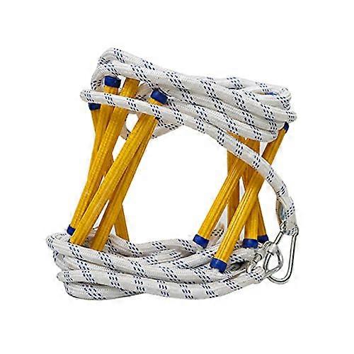 Fire escape ladder, emergency ladder, fireproof rescue ladder 3m20m, multifunctional with hooks