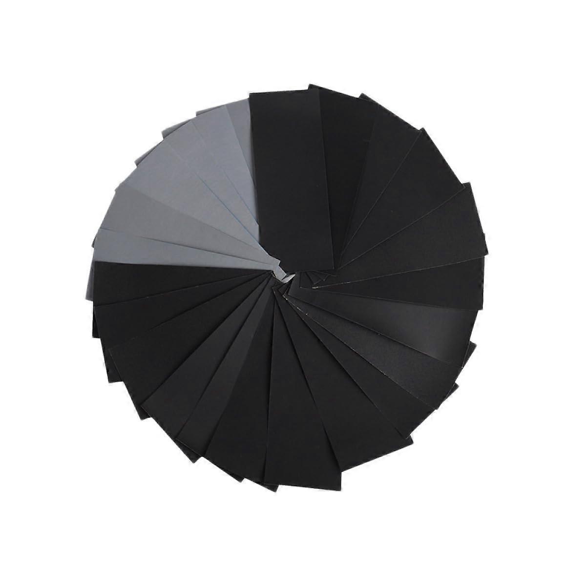 Assorted Sandpaper 54 Sheets Grain 9 To 9 Sanding Discs Fine Grit Wet/Dry Sandpaper For Polishing Wood And Metal