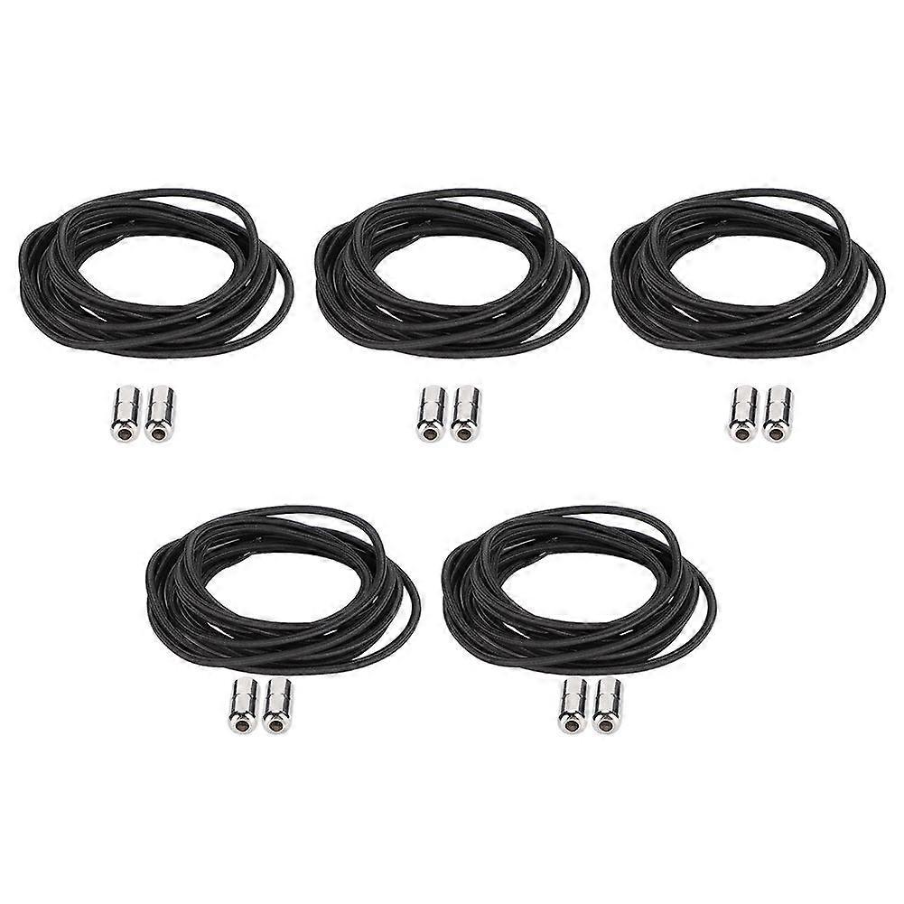 2025 Latest Model 5 Pairs Lazy Shoelaces No Tie Elastic for Kids and Adults