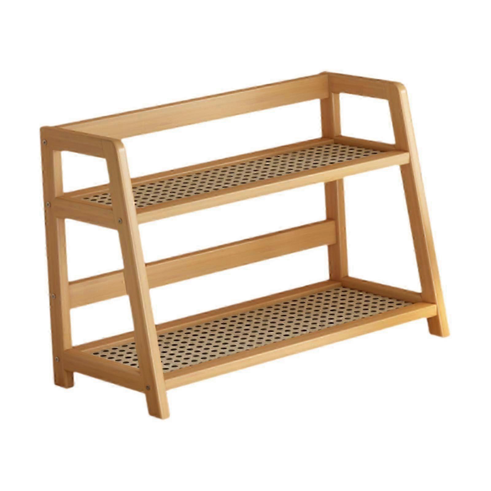 Double Layer Desk Storage Organizer Rack for Home and Bedroom Counter Decoration