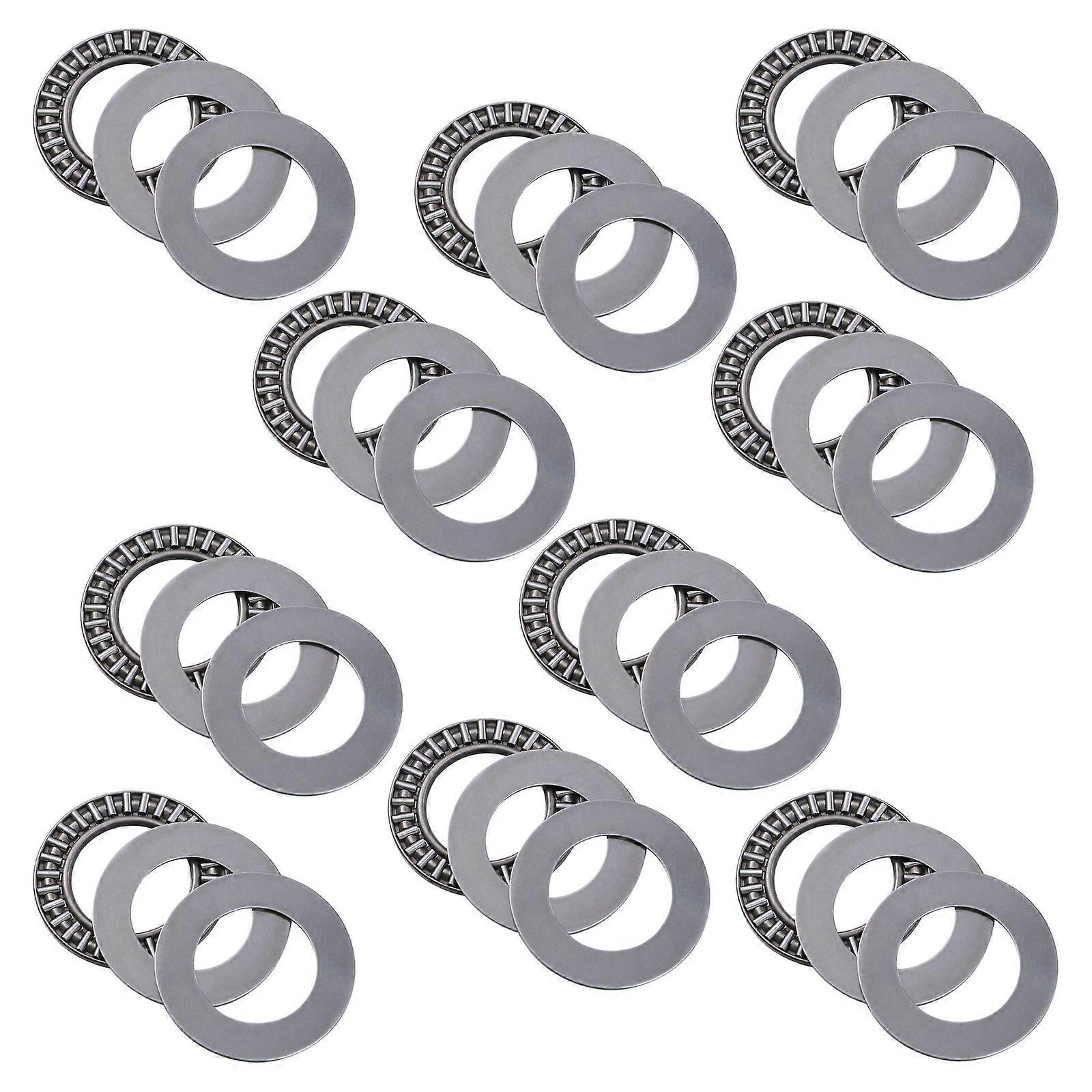 High Thrust Load Capacity Thrust Needle Roller Bearing Machine Usage Evenly Spaced Rollers 10Pcs
