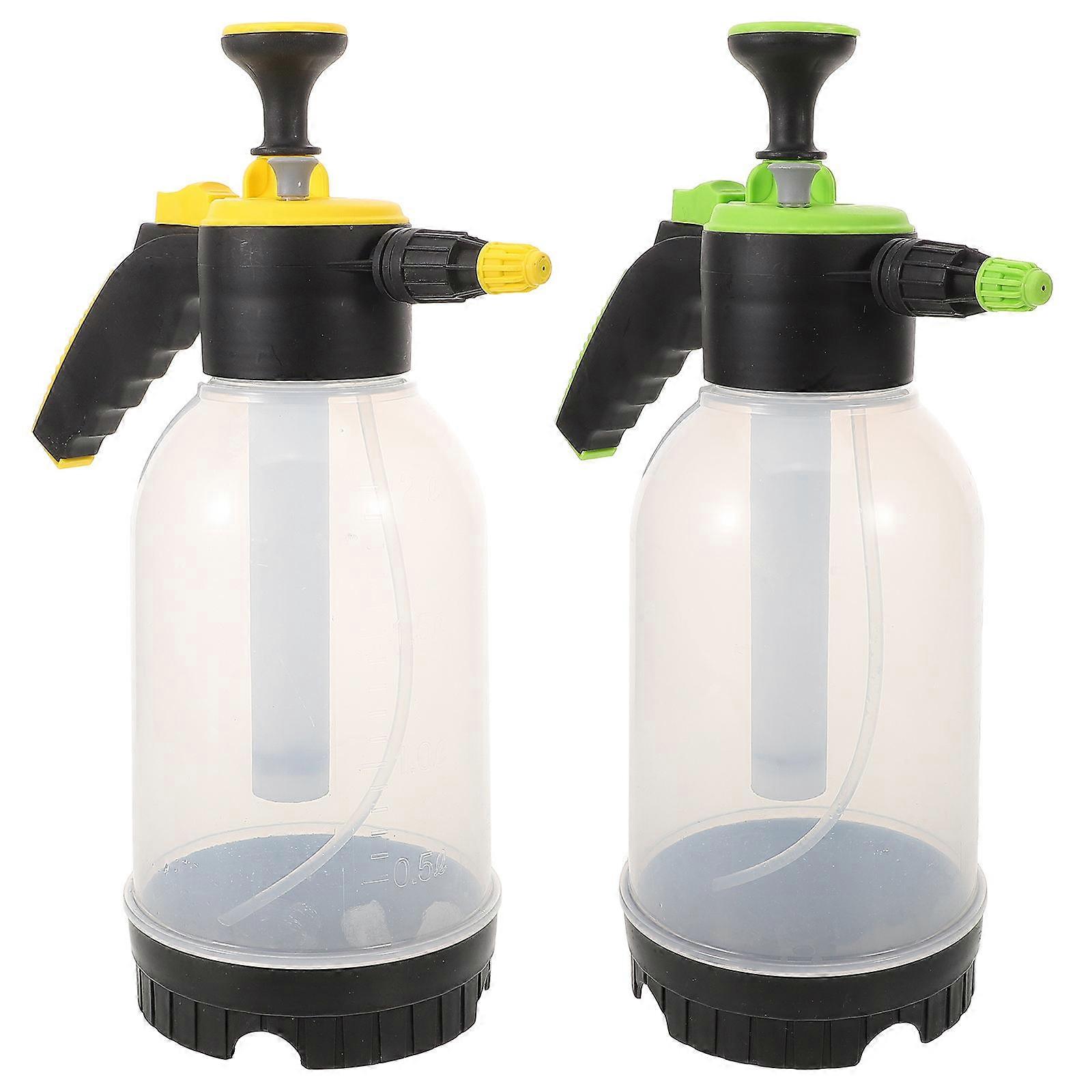 Garden Mister Spray Bottle Watering Can For Home Decor Office Use 2Pcs Yellow