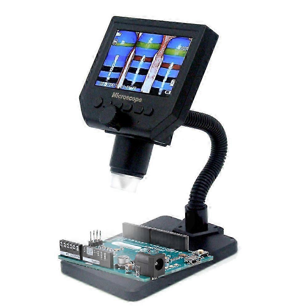 G600 Tragbares LCD-Digitalmikroskop mit 8 LEDs mit hoher Helligkeit und eingebauter Lithiumbatterie