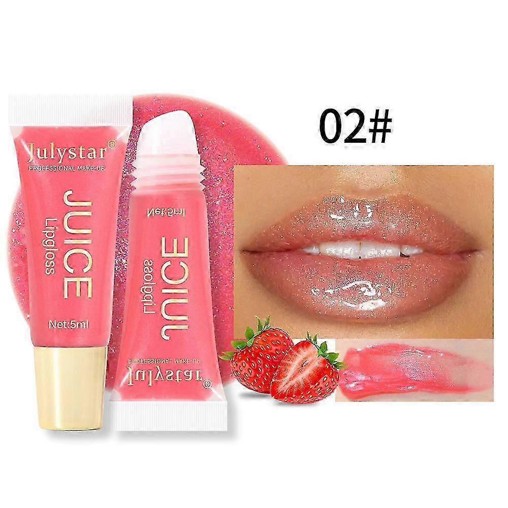 Clear Lip Gloss , Hydrating Lip Gloss ,Fruity Lip Plumper Gloss And Lip Glow Oil, Non-Sticky And Lon