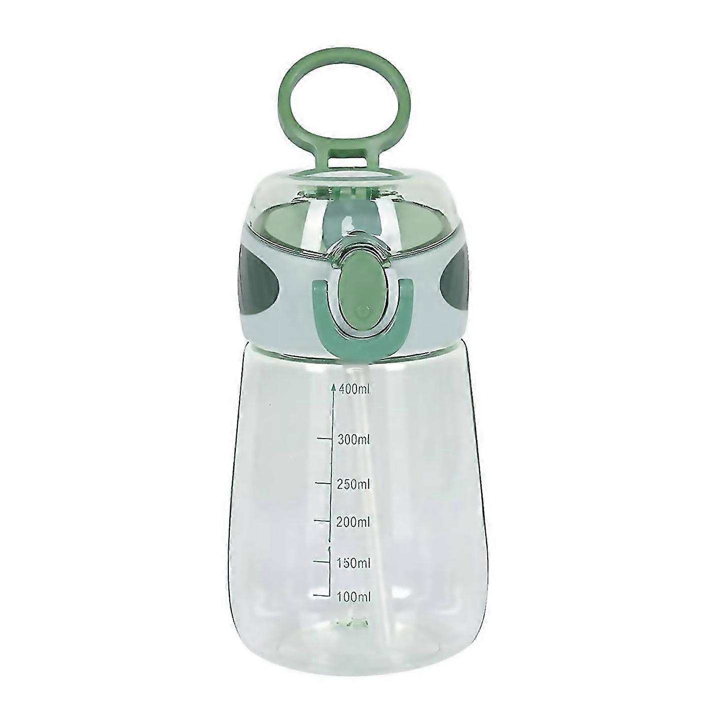 For 400ml Water Bottle With Straw &handle Drinking Bottle Compatible For Toddlers, B