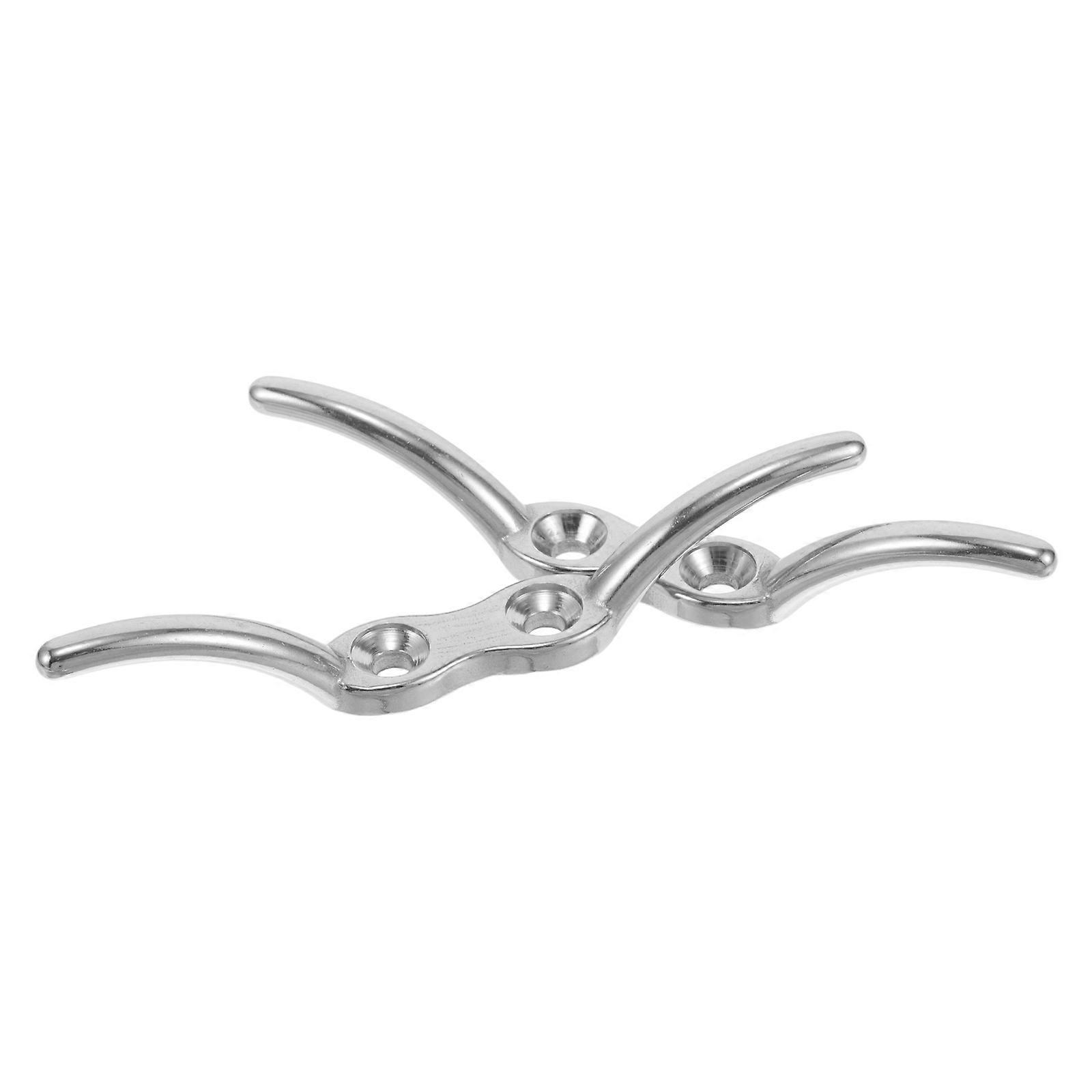 Secure Flag Attachment Flagpole Cleat Hook Sleek And Polished Appearance Commercial Users 2Pcs