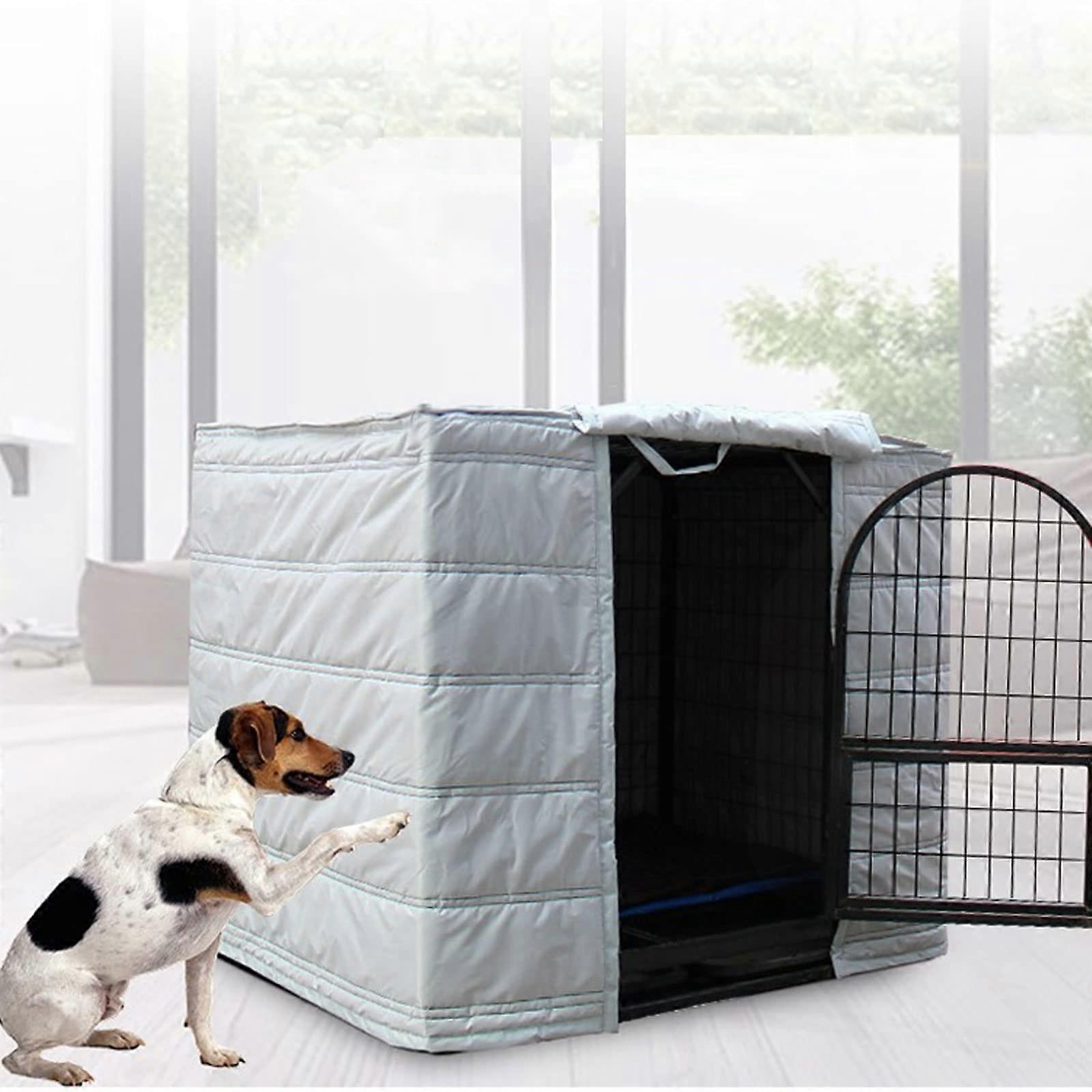 Winter Dog Kennel Cover, Thick Cotton, Windproof/Rainproof/Insulating, Easy to Install, Custom Fit for Wire Crate Ref: 6639