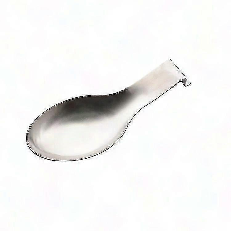 Matte Silver Stainless Steel Spoon Rest for Stove